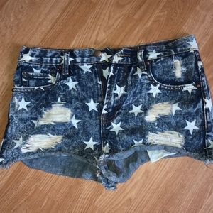 High waisted shorts